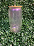 16oz Iridescent Sublimation  Mason Jar